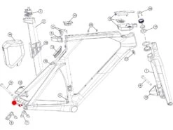 BMC Butées De Câble Arrière Timemachine 01 Disc - 301765