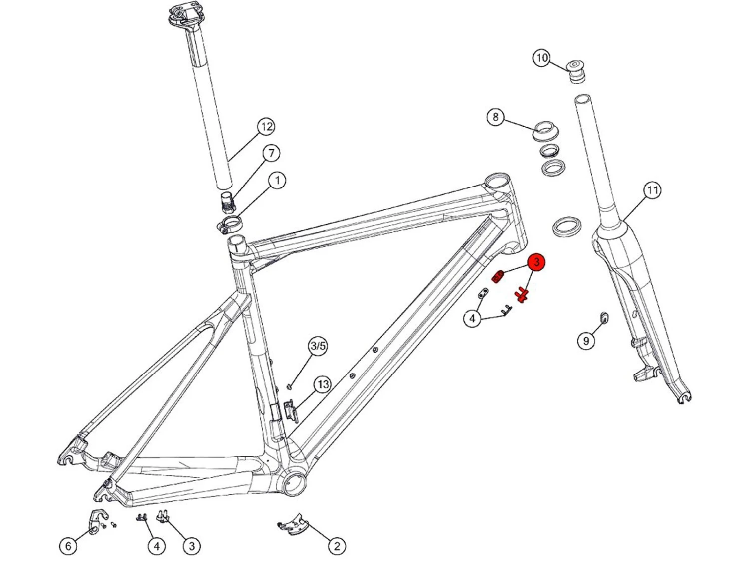 BMC Butées De Câbles Mécaniques Mech. Kit N°2 - 212538 1 BMC Butées De Câbles Mécaniques Mech. Kit N°2 - 212538