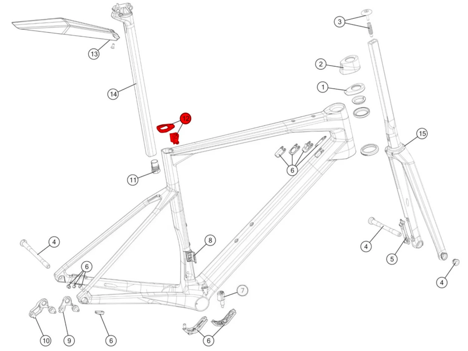 BMC Collier Tige De Selle Roadmachine 01 / 02 / AMP MY2022 - 30001766 1 BMC Collier Tige De Selle Roadmachine 01 / 02 / AMP MY2022 - 30001766