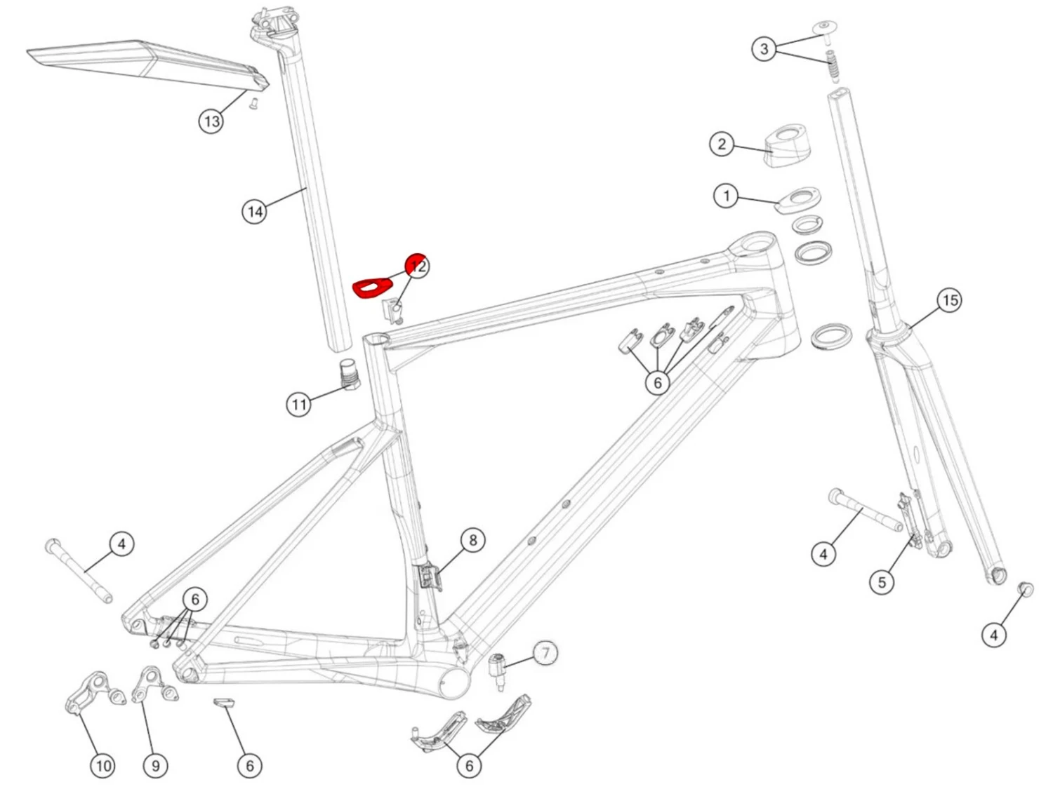 BMC Couvercle Collier De Selle Roadmachine MY2022 - 30003216 2 BMC Couvercle Collier De Selle Roadmachine MY2022 - 30003216 – Image 2