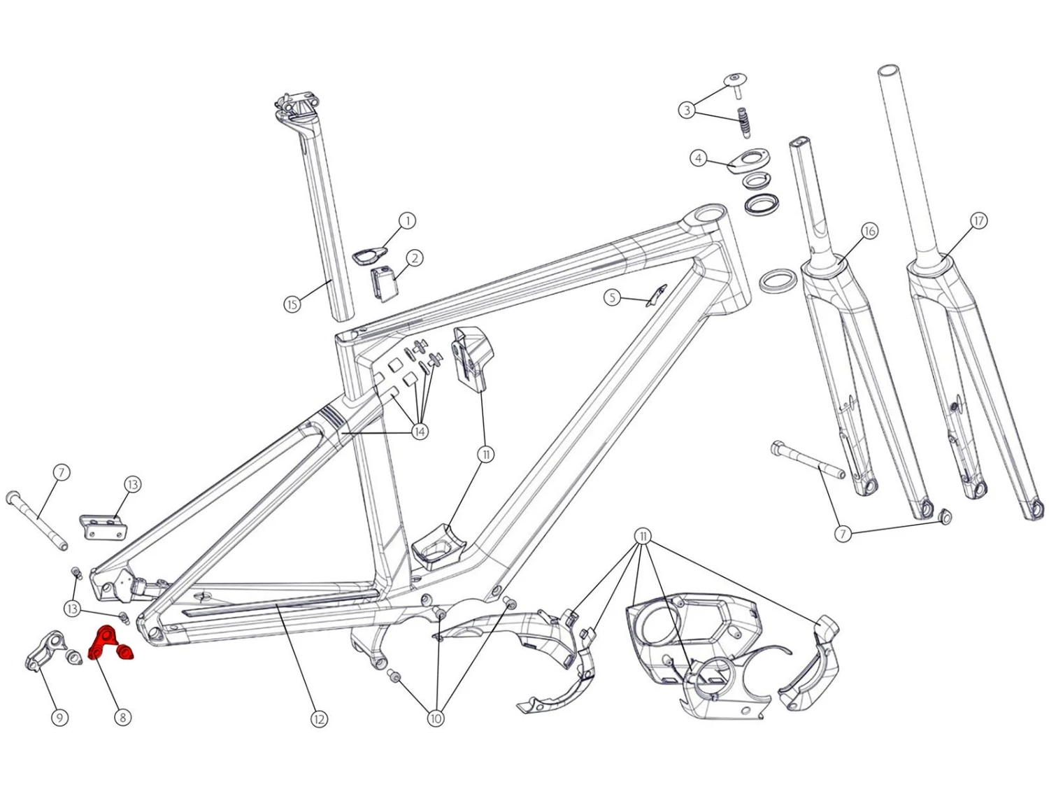 BMC Dropout 58 Patte De Dérailleur 301092 (standard) 7 BMC Dropout 58 Patte De Dérailleur 301092 (standard) – Image 7