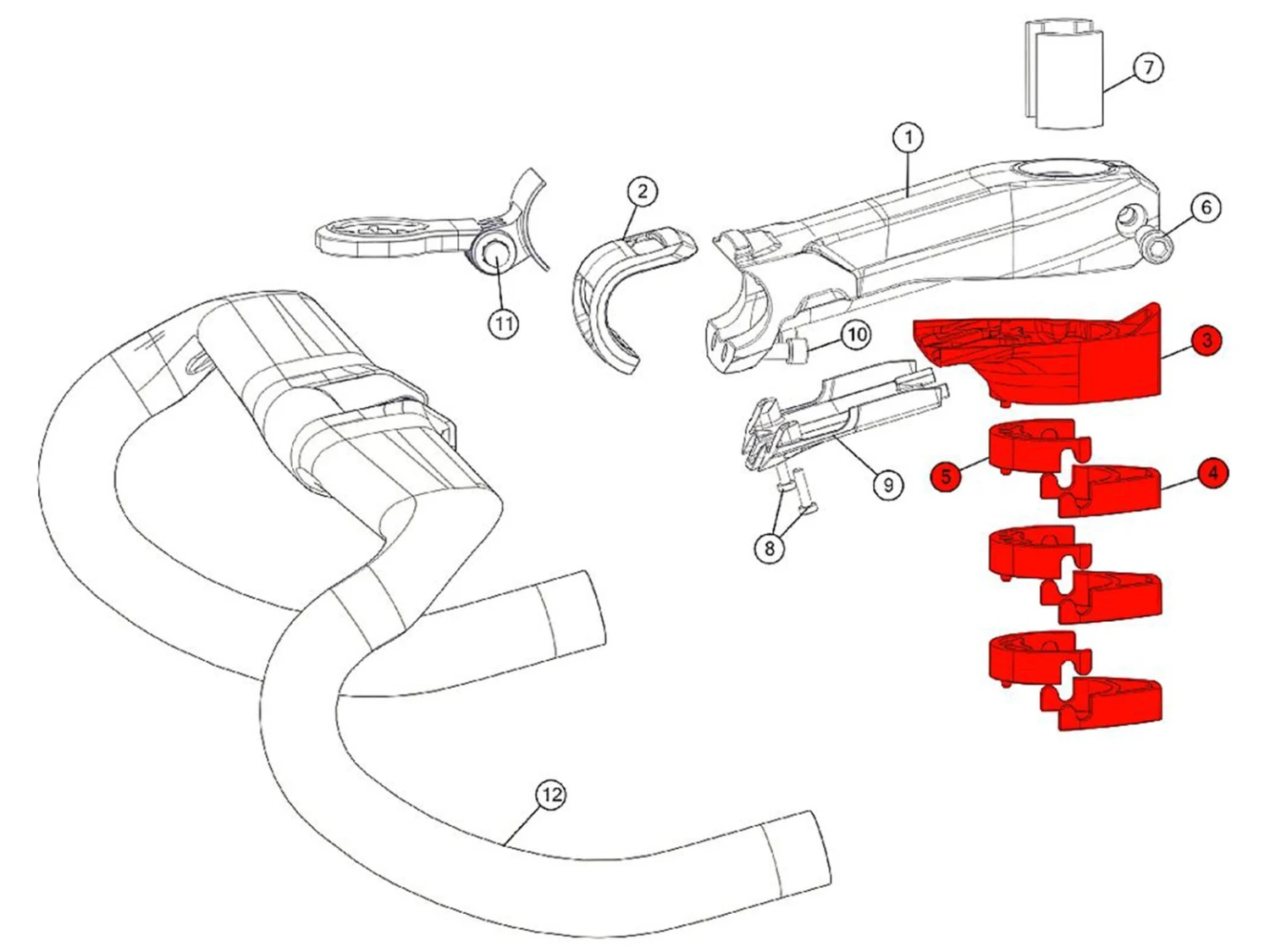 BMC Entretoises De Direction ICS01 / ICS01 Aero 301281 2 BMC Entretoises De Direction ICS01 / ICS01 Aero 301281 – Image 2