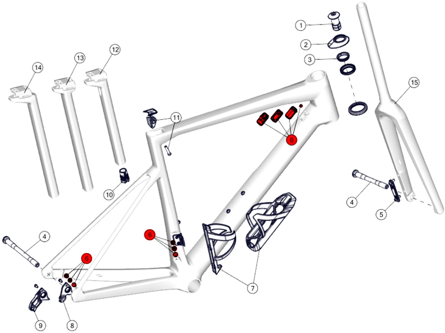 BMC Guide Câble 27 Pour Teammachine SLR MY2021 - 30000713 2 BMC Guide Câble 27 Pour Teammachine SLR MY2021 - 30000713 – Image 2