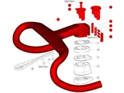 BMC ICS Carbon Aero Cockpit Red - Black - White 2023 -Boutique Vélo Promo bmc ics carbon aero cockpit red black white 2023 6