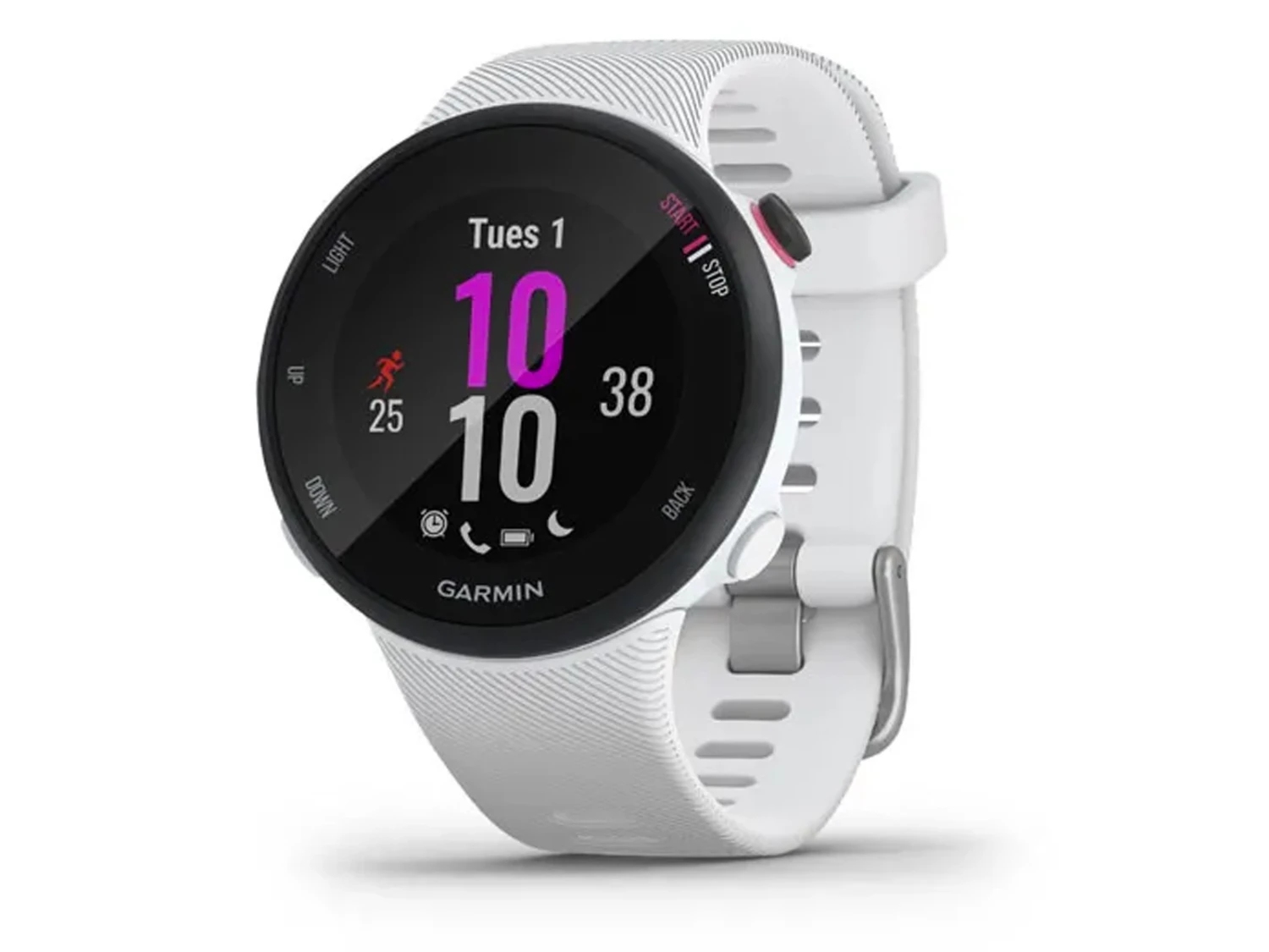 GARMIN Forerunner 45S Blanche 39mm Montre Connectée GPS 1 GARMIN Forerunner 45S Blanche 39mm Montre Connectée GPS