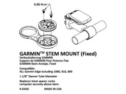 K-EDGE Support Potence Garmin -Boutique Vélo Promo k edge support potence garmin 3