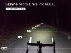LEZYNE Micro Drive Pro 800XL éclairage Avant -Boutique Vélo Promo lezyne micro drive pro 800xl eclairage avant 3