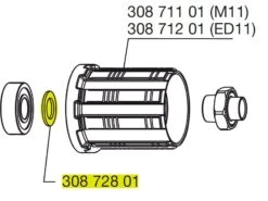 MAVIC Pack De 3 Entretoises 8mm Pour Corps FTS-L 35127401