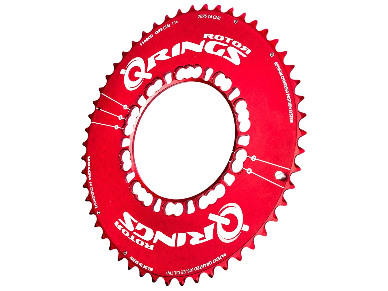 ROTOR Plateau Extérieur Q-Rings Aero 110BCDx4 Q50(34) 11v Red 2 ROTOR Plateau Extérieur Q-Rings Aero 110BCDx4 Q50(34) 11v Red – Image 2